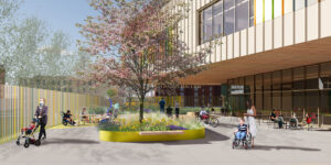 Exterior spaces designed by Studio 2112 for the William Carter School